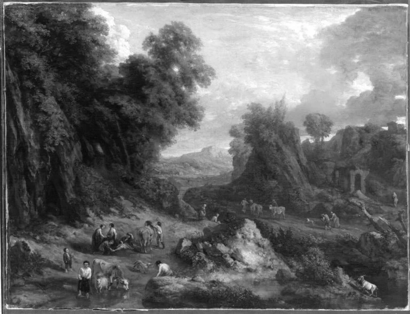 Paesaggio collinare boscoso - Bavarian State Painting Collection